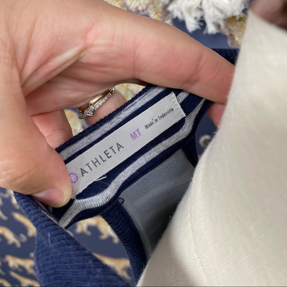 Athleta Stripe Tee Racerback Dress - Picture 3 of 4